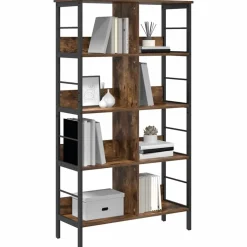 vidaXL Estante de libros 82 x 32 x 144,5 cm Roble ahumado Sale