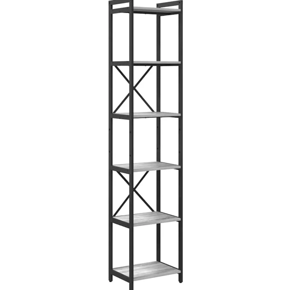 vidaXL Estante de libros 40 x 30 x 189,5 cm Gris sonoma Best