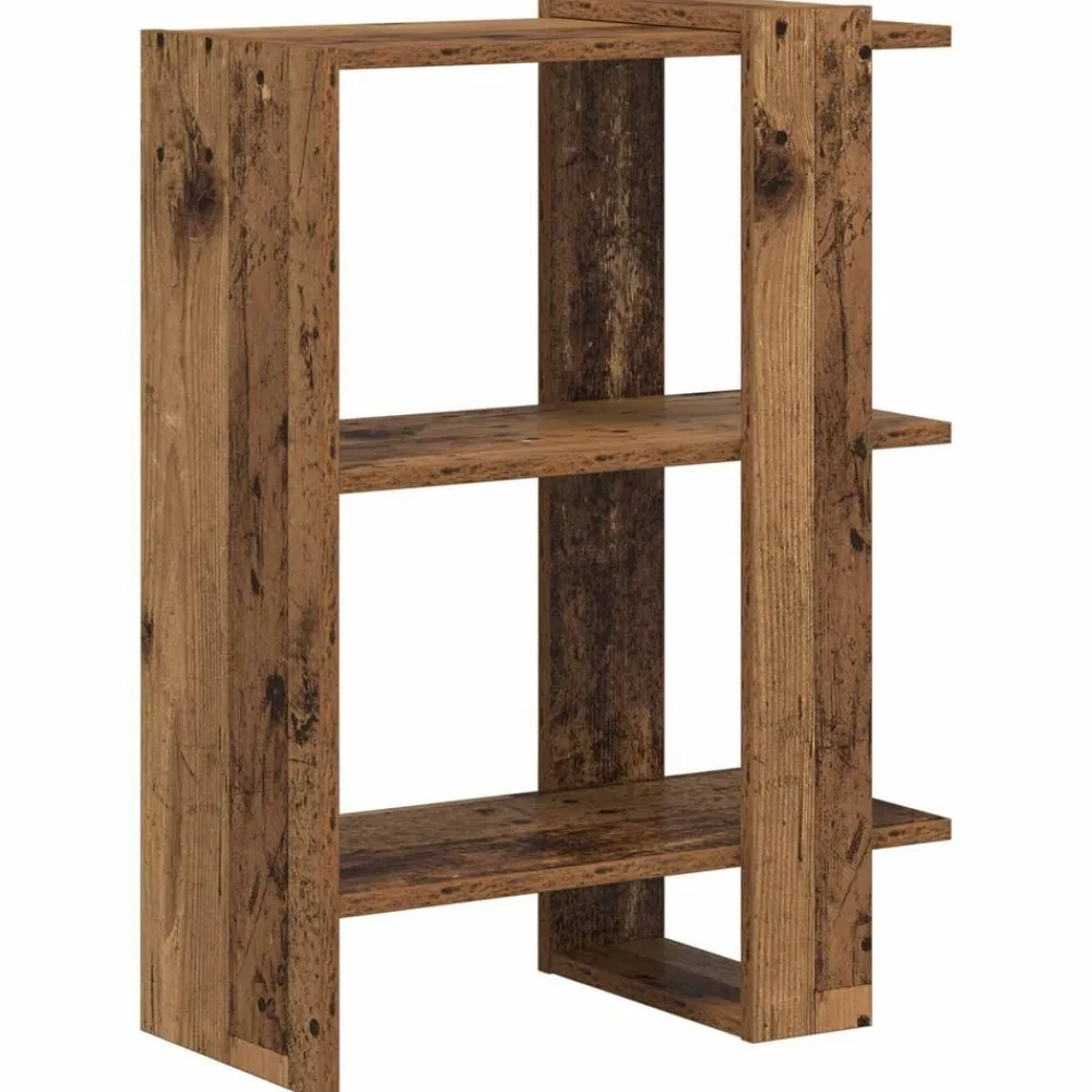 vidaXL Estante de libros Madera vieja 52 x 25 x 71,5 cm Madera envejecida