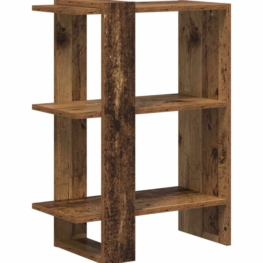 vidaXL Estante de libros Madera vieja 52 x 25 x 71,5 cm Madera envejecida