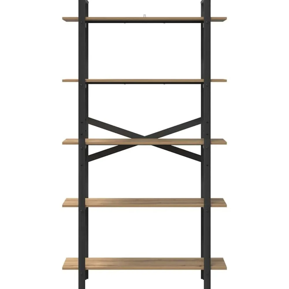 vidaXL Estante de libros Roble artesanal 100 x 33,5 x 178 cm Roble artisan Hot