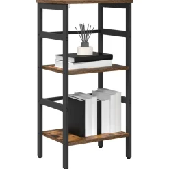 vidaXL Estante de libros 40 x 29,5 x 81 cm Roble ahumado Best