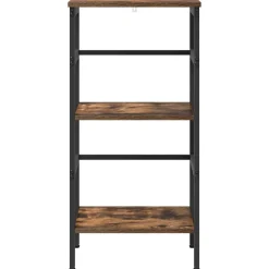 vidaXL Estante de libros 40 x 29,5 x 81 cm Roble ahumado Best