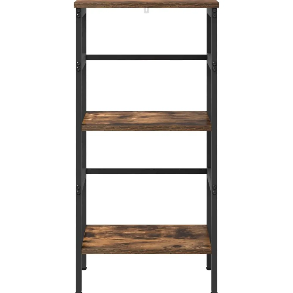 vidaXL Estante de libros 40 x 29,5 x 81 cm Roble ahumado Best