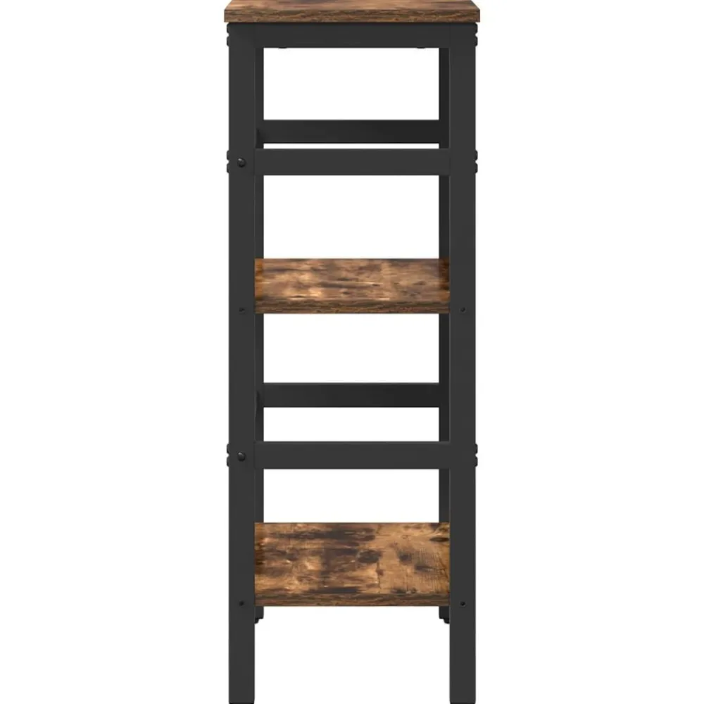 vidaXL Estante de libros 40 x 29,5 x 81 cm Roble ahumado Best