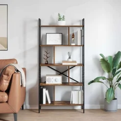 vidaXL Estanterías-Estante de libros 75 x 30 x 156 cm