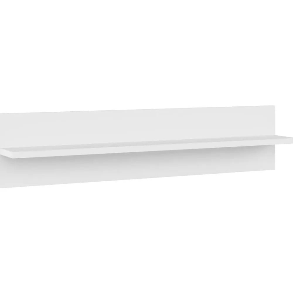 vidaXL Estante de pared 2 uds madera contrachapada 80x11,5x18cm Blanco