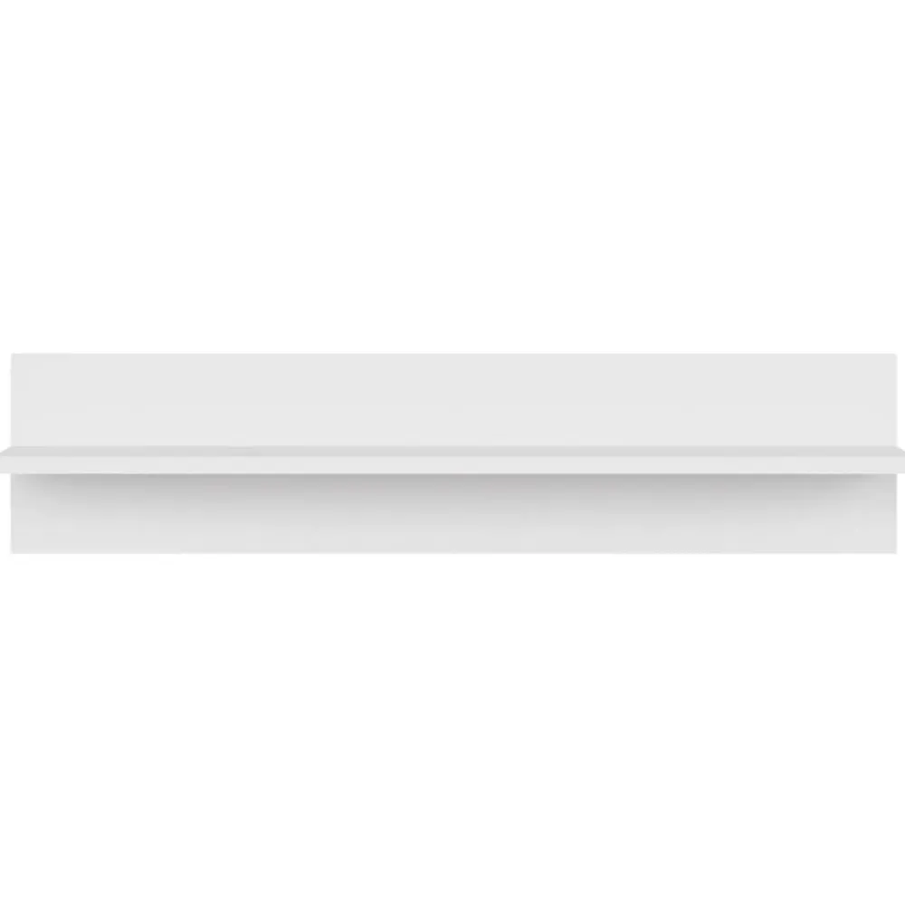 vidaXL Estante de pared 2 uds madera contrachapada 80x11,5x18cm Blanco