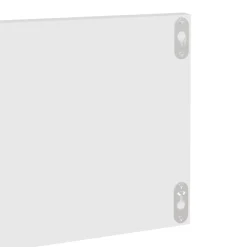 vidaXL Estante de pared 2 uds madera contrachapada 80x11,5x18cm Blanco