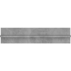 vidaXL Estanterías-Estante de pared 2 uds contrachapado gris hormigón 80x11,5x18cm