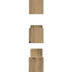 vidaXL Estante de pared 3 uds madera de ingeniería artesanal Roble Sale