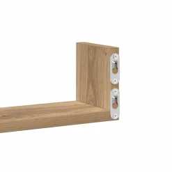 vidaXL Estante de pared 3 uds madera de ingeniería artesanal Roble Sale