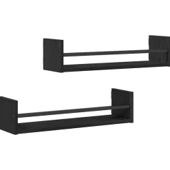 vidaXL Estanterías-Estante de pared 2 pcs 60 x 16 x 14 cm