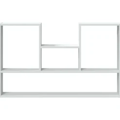 vidaXL Estante de pared 99x15x60 cm madera de ingeniería Blanco Online