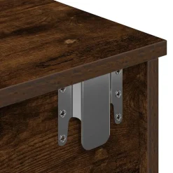 vidaXL Estanterías-Estante de pared con cajones de madera contrachapada blanco