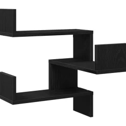 vidaXL Estante de pared con estante 40 x 40 x 49,5 cm Roble negro Online