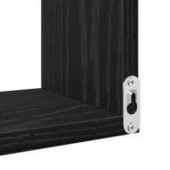 vidaXL Estante de pared con estante 40 x 40 x 49,5 cm Roble negro Online
