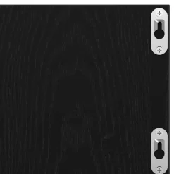 vidaXL Estante de pared con estante 75 x 18 x 18 cm Roble negro