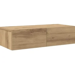 vidaXL Estante de pared cajones madera contrachapada roble artesanal Roble artisan Outlet