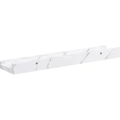 vidaXL Estante de pared con estante 2 pcs Mármol 40 x 9 x 3 cm Mármol Discount