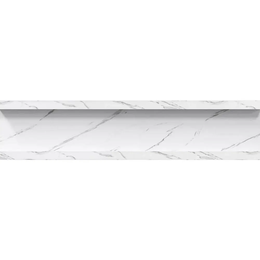 vidaXL Estante de pared con estante 2 pcs Mármol 40 x 9 x 3 cm Mármol Discount