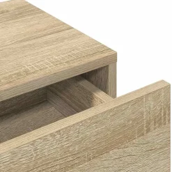 vidaXL Estante de pared con cajones madera contrachapada Roble Sonoma New