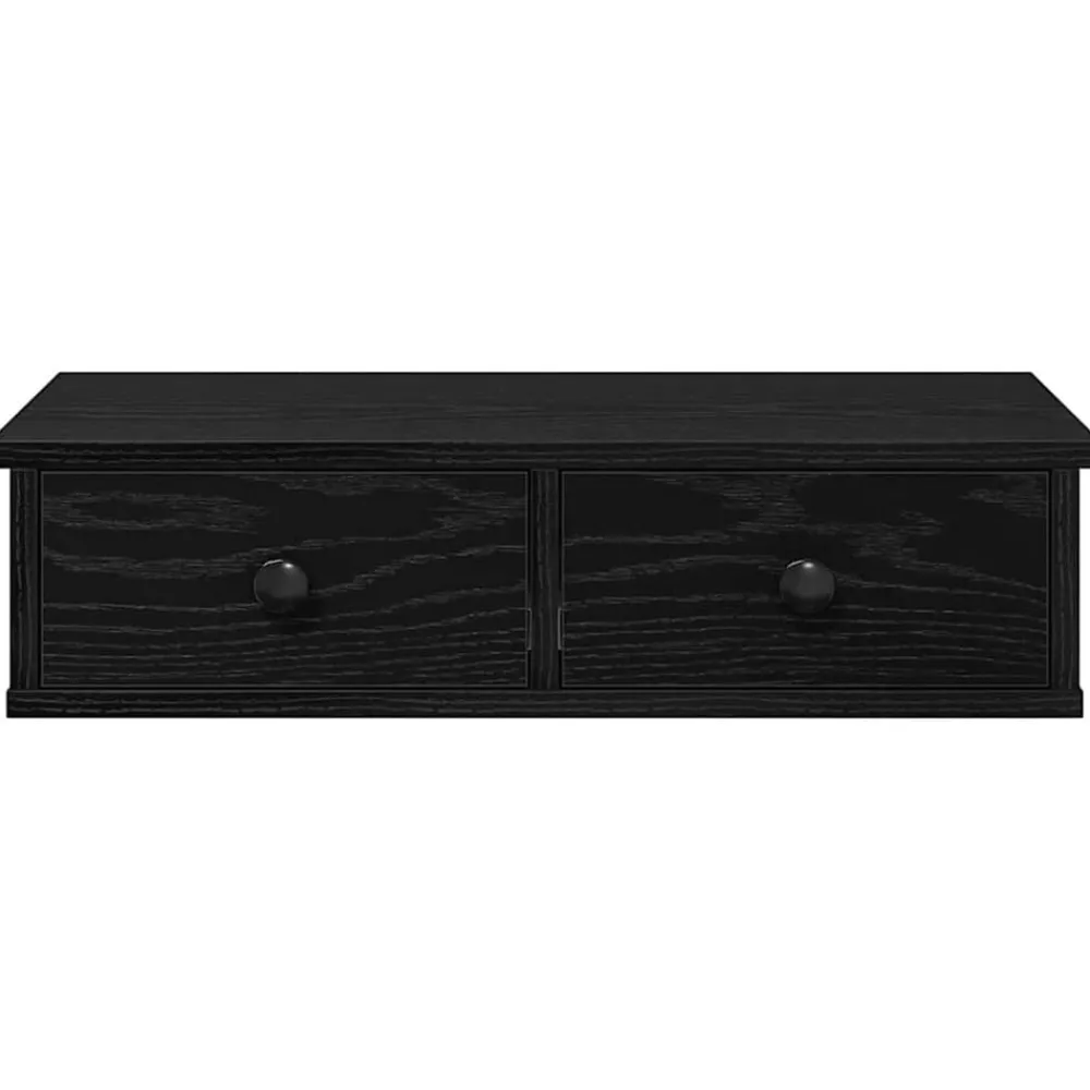 vidaXL Estanterías-Estante de pared con cajones de madera contrachapada
