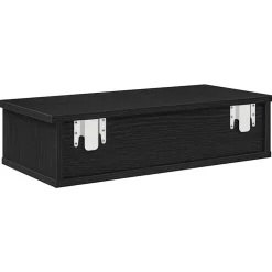 vidaXL Estanterías-Estante de pared con cajones de madera contrachapada