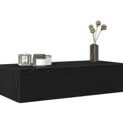 vidaXL Estanterías-Estante de pared con cajones de madera contrachapada
