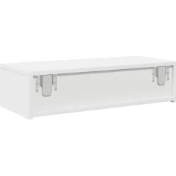 vidaXL Estante de pared con cajones de madera contrachapada Blanco Hot