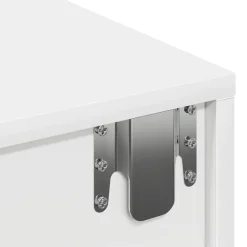 vidaXL Estante de pared con cajones de madera contrachapada Blanco Hot