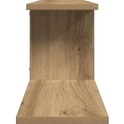 vidaXL Estanterías-Estante de pared de TV madera roble artesanal 125x18x23 cm