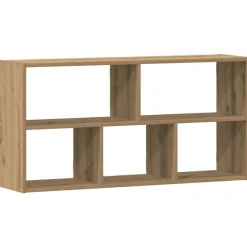 vidaXL Estante de pared madera ingeniería artisian 100x25x50 cm Roble Outlet