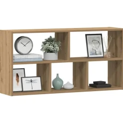 vidaXL Estante de pared madera ingeniería artisian 100x25x50 cm Roble Outlet