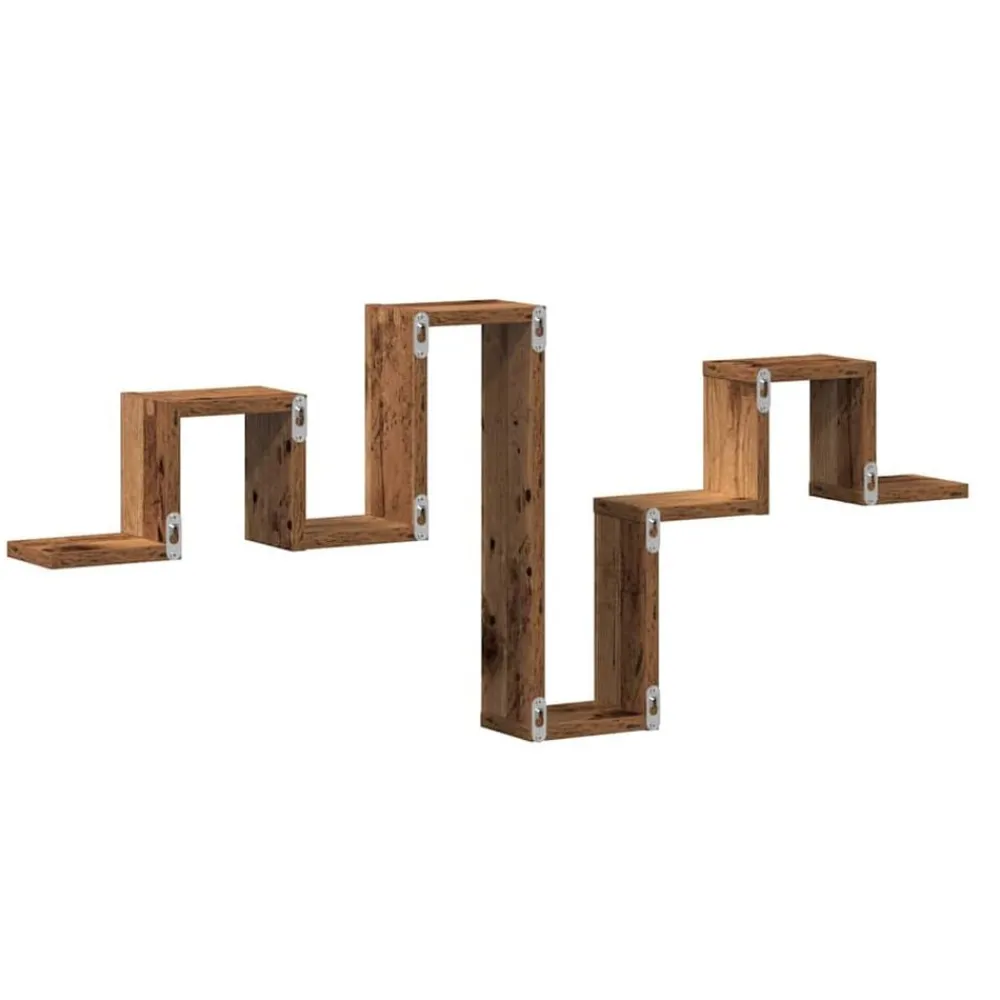 vidaXL Estanterías-Estante de pared Madera vieja 104.5 x 43 x 10 cm