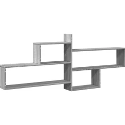 vidaXL Estante de pared madera ingeniería 167,5x18x68 cm Gris sonoma New