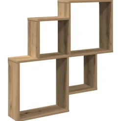 vidaXL Estanterías-Estante de pared madera ingeniería roble artisian 80x15x78,5 cm
