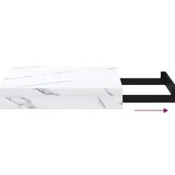 vidaXL Estante de pared Mármol 23 x 23,5 x 4 cm Madera de ingeniería Mármol Online