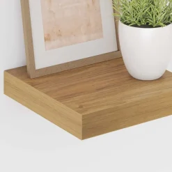 vidaXL Estante de pared Marrón 23 x 23,5 x 4 cm Madera de ingeniería Marr&oacute;n Outlet