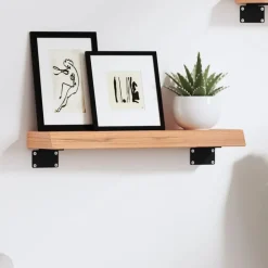 vidaXL Estanterías-Estante de pared madera de roble tratada marrón claro 40x10x4cm