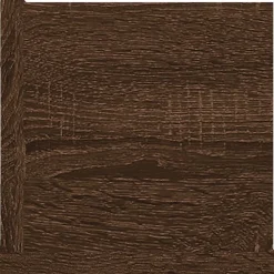 vidaXL Estanterías-Estante de pared para CD madera color roble marrón 100x18x18 cm