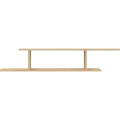 vidaXL Estante de pared para TV contrachapado 125x18x23cm Roble Sonoma New