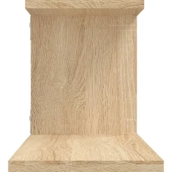 vidaXL Estante de pared para TV contrachapado 125x18x23cm Roble Sonoma New
