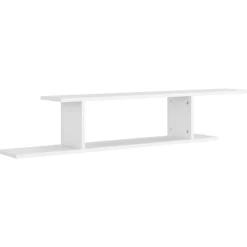 vidaXL Estanterías-Estante de pared para TV madera contrachapada 125x18x23 cm