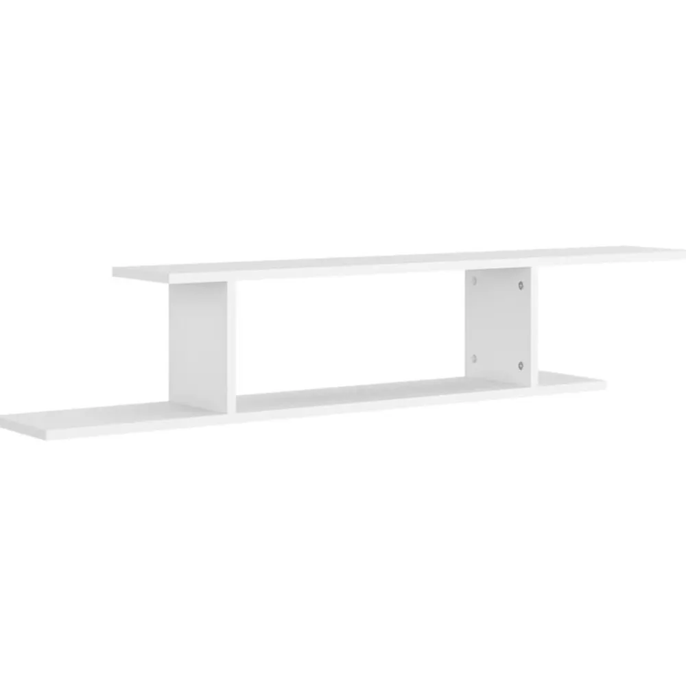vidaXL Estanterías-Estante de pared para TV madera contrachapada 125x18x23 cm