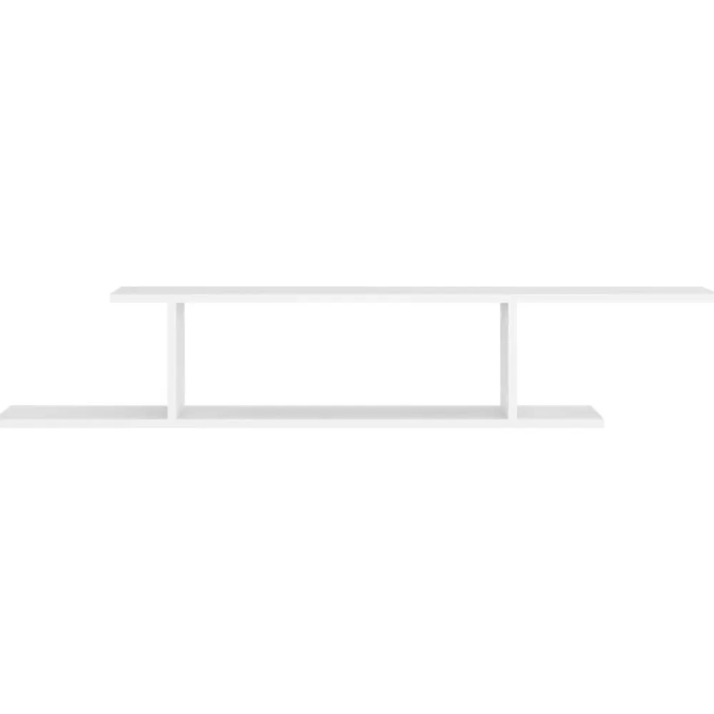 vidaXL Estanterías-Estante de pared para TV madera contrachapada 125x18x23 cm