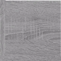 vidaXL Estanterías-Estante de pared para CD madera contrachapada gris 100x18x18 cm