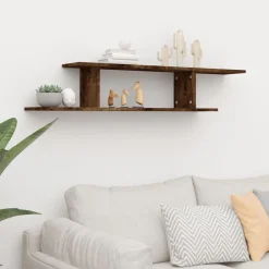 vidaXL Estanterías-Estante de pared para TV madera 125x18x23 cm
