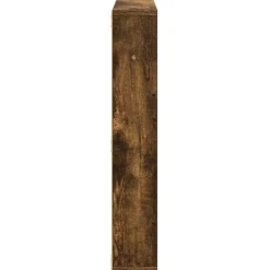 vidaXL Estante de revistas con estante 60 x 12 x 70 cm Roble ahumado Online