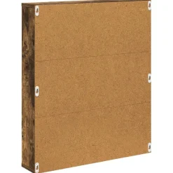 vidaXL Estante de revistas con estante 60 x 12 x 70 cm Roble ahumado Online